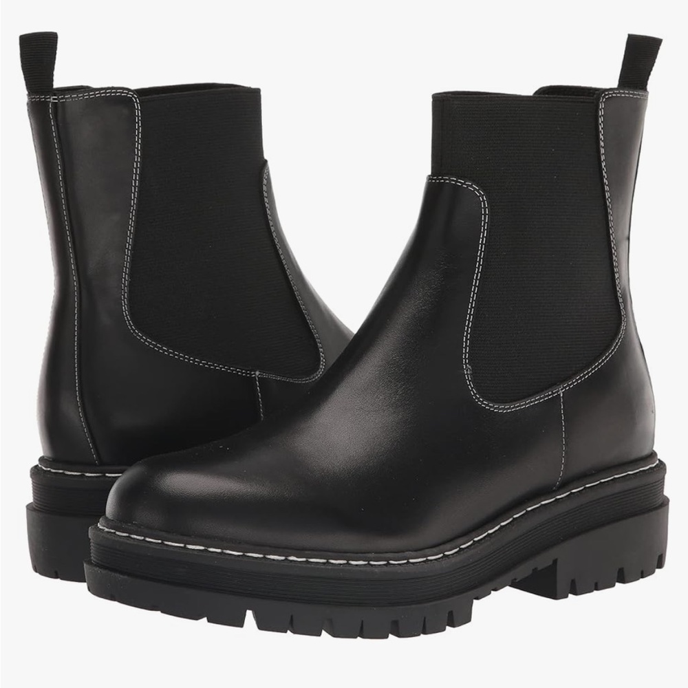 Marc Fisher Chelsea Boots with Contrast Stitching
